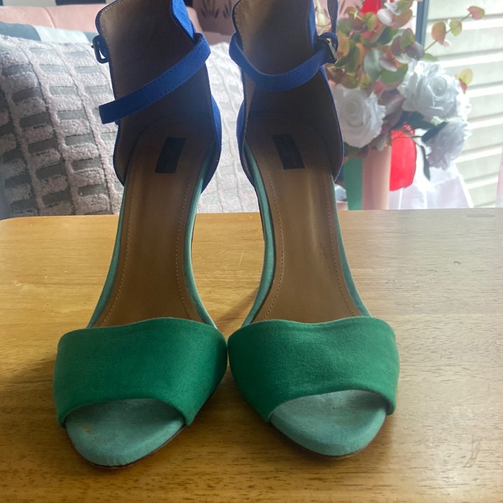 Zara Color Block Sandals